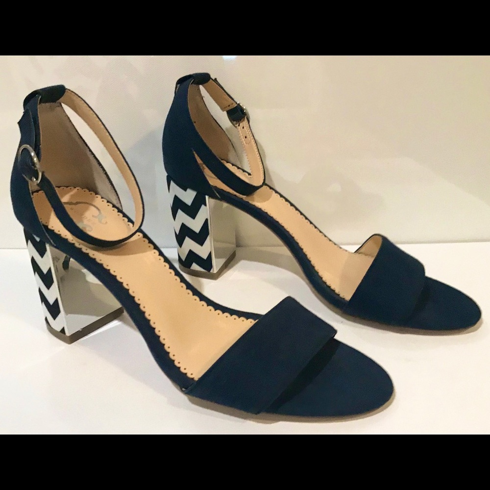 C-Wonder Blue Metallic Heel Sandal